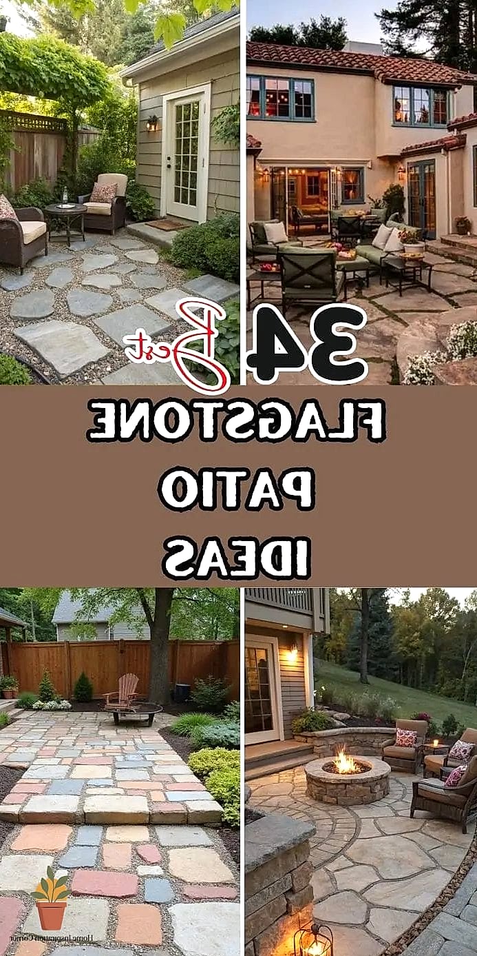 DIY Budget Patio Using Reclaimed Flagstone