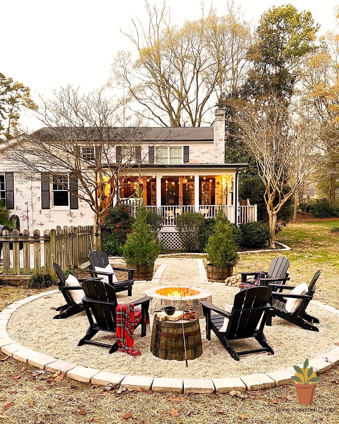 DIY Fire Pit Seating Area