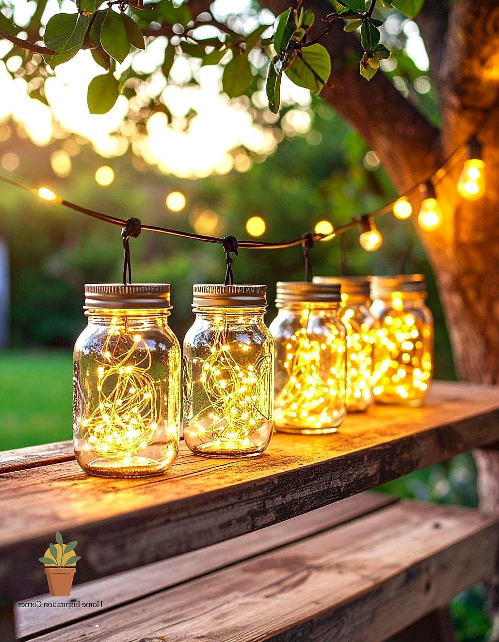 DIY Mason Jar String Lights