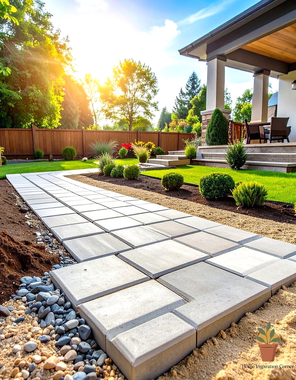 DIY Paver Patio with Sand Base