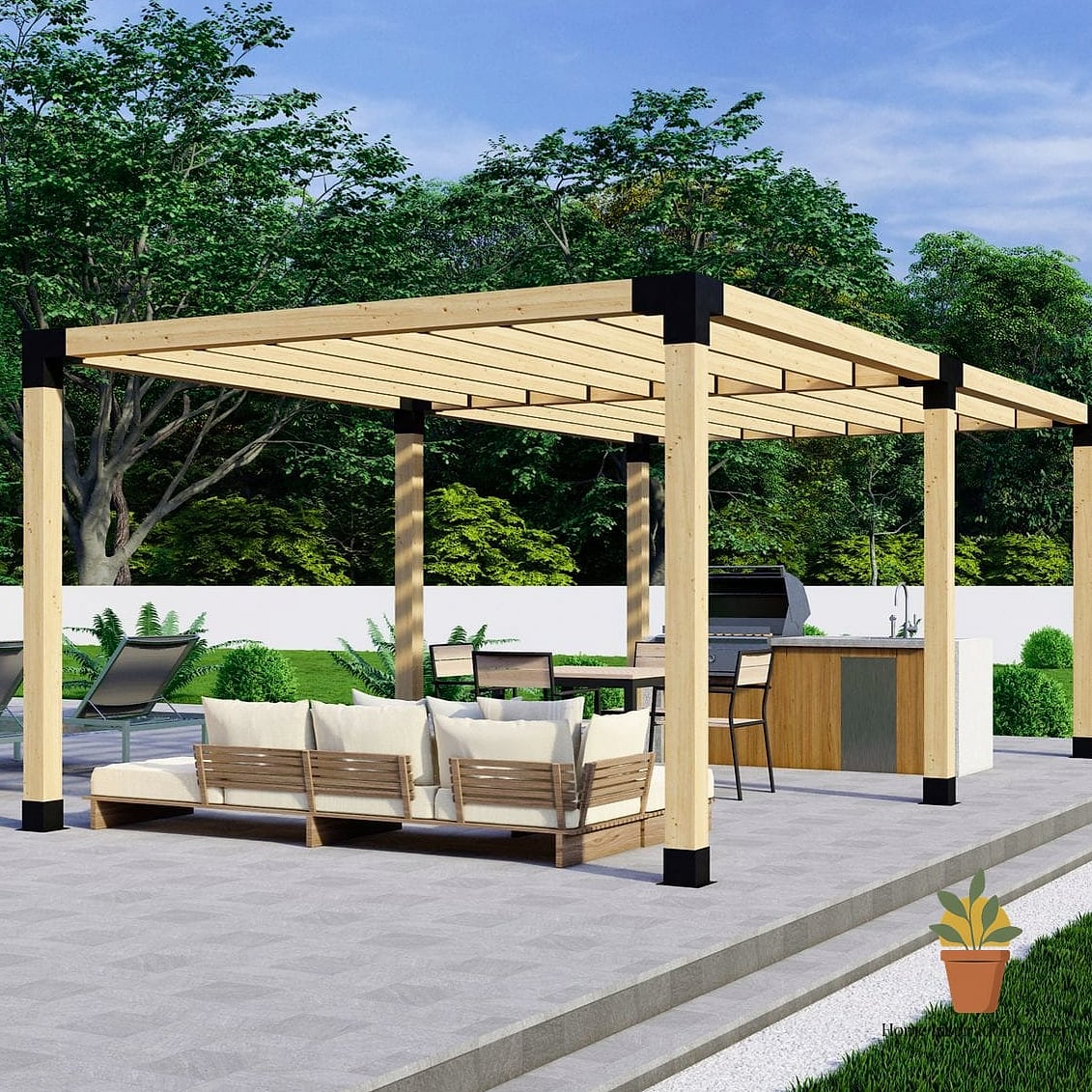DIY Pergola Kit from a Big Box Store