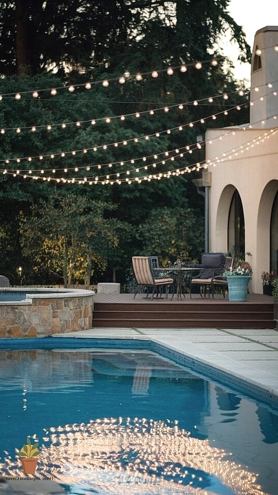 Draped Over a Pool-Adjacent Patio