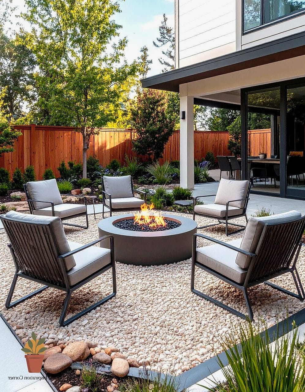 Dual-Zone Fire Pit and Dining Area