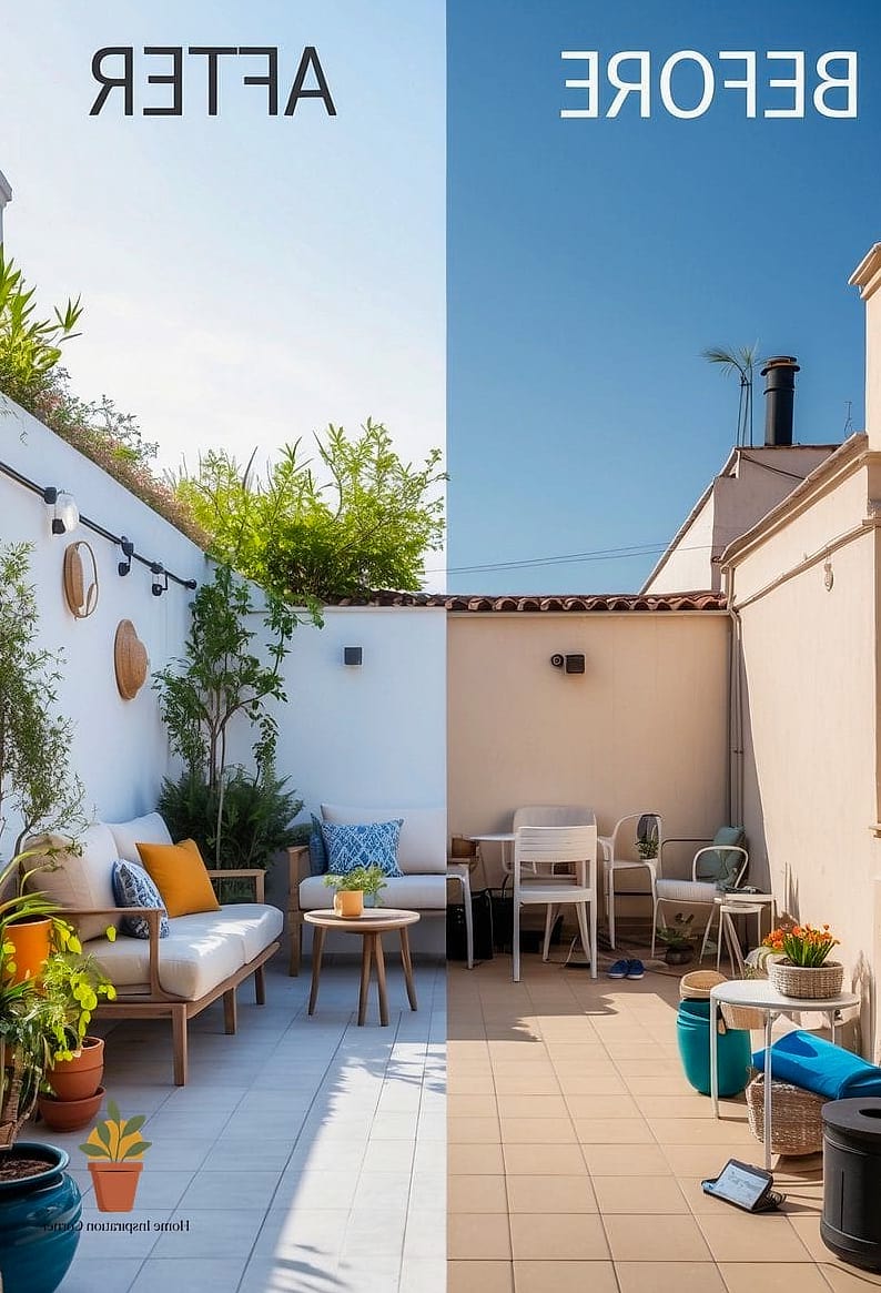 21 Terrace Photoshoot Ideas Before and After Transformations to Inspire 6 Empty Corner to Outdoor Reading Nook