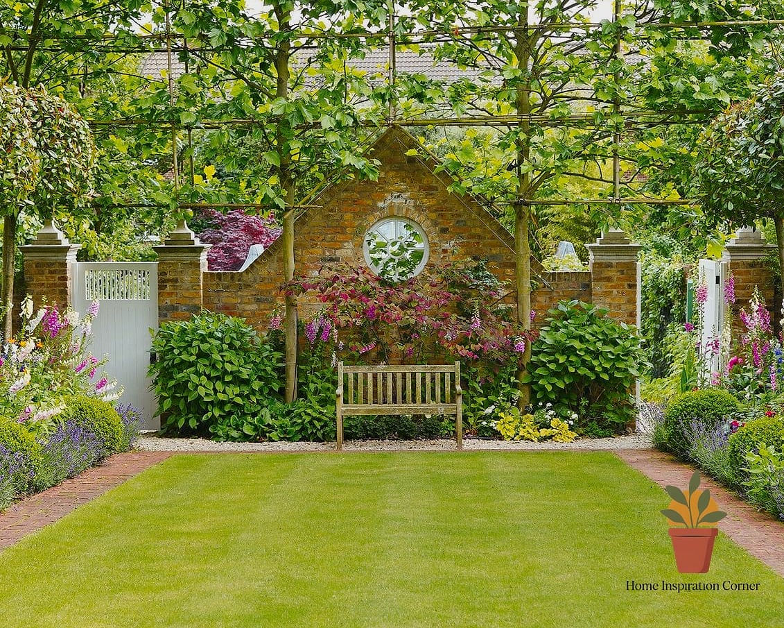 Espaliered or Trained Trees Along a Fence