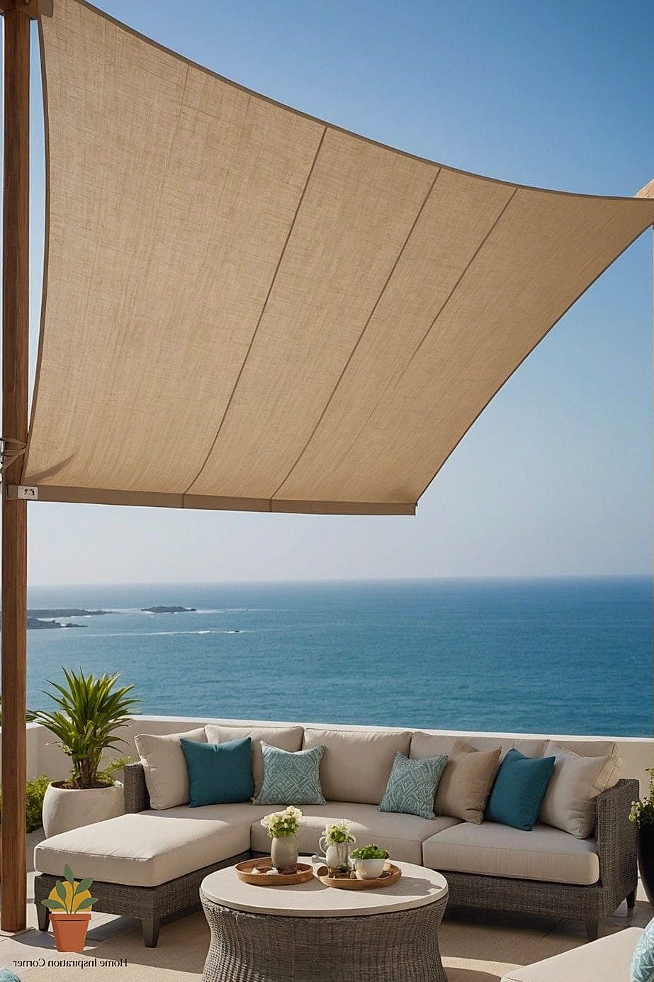 Fabric Sail Shade Terrace