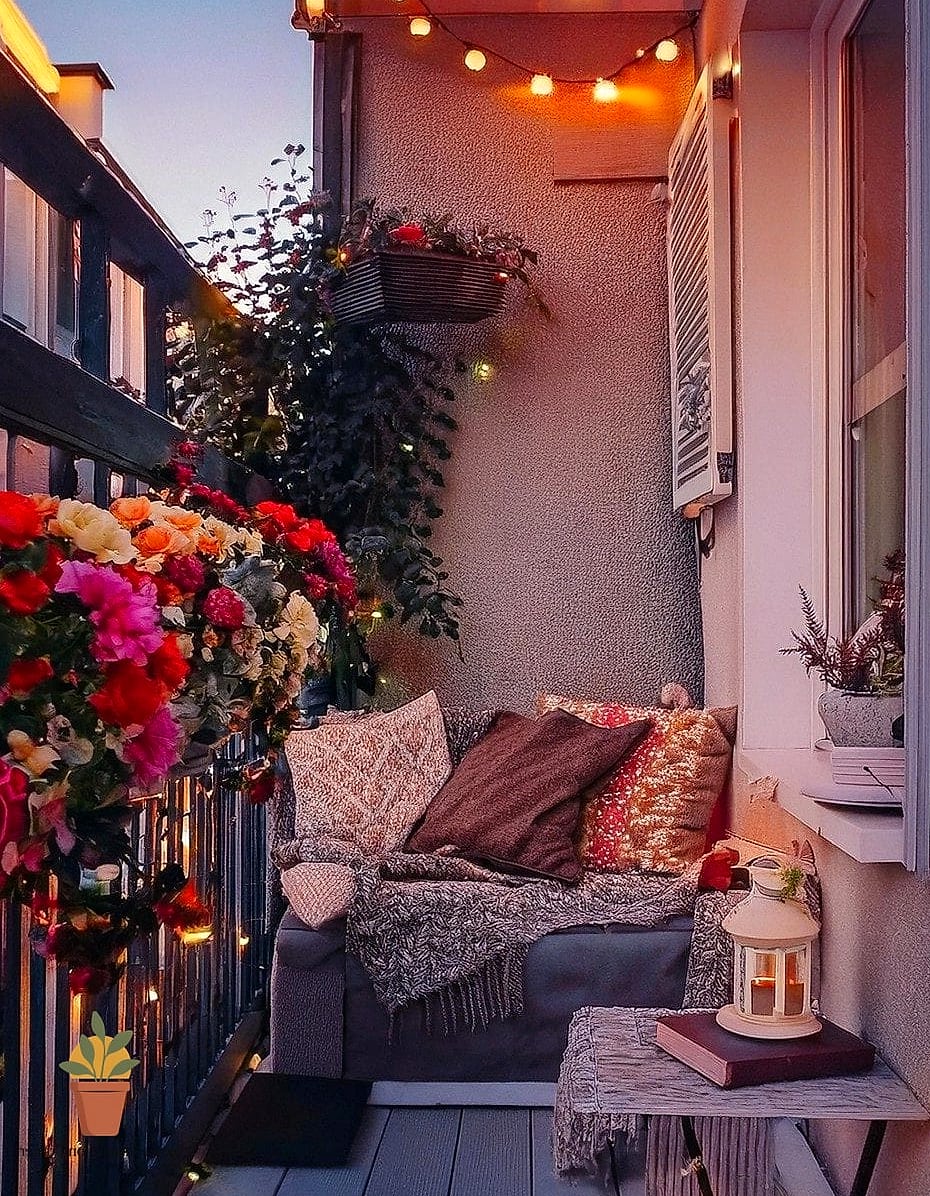 20 Cozy Balcony Aesthetic Concepts That Are Actually Achievable on a Budget 15 Farmhouse-Inspired Wood Crate Storage