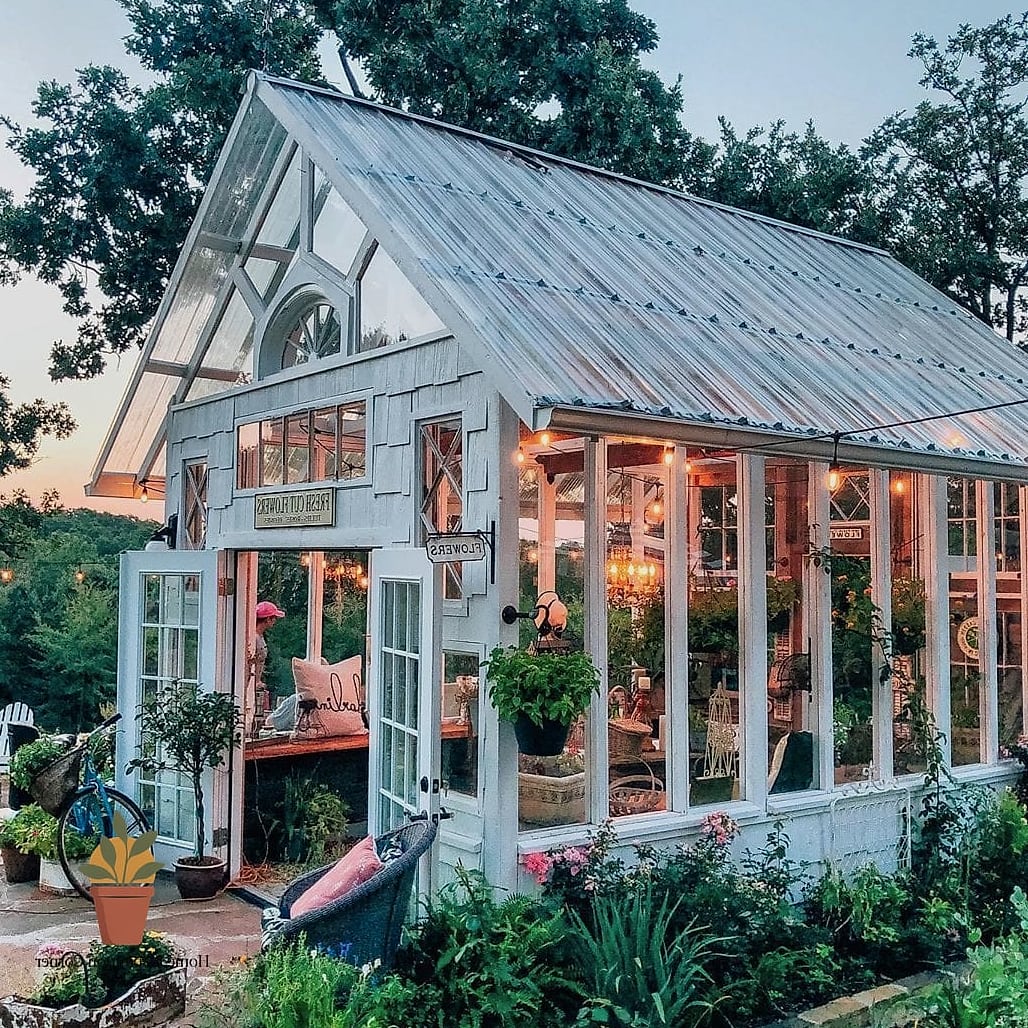 A Farmhouse-Style Greenhouse