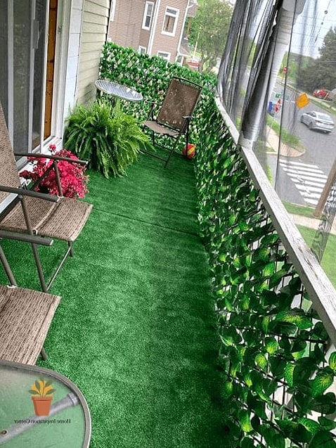 Faux Greenery Privacy Wall