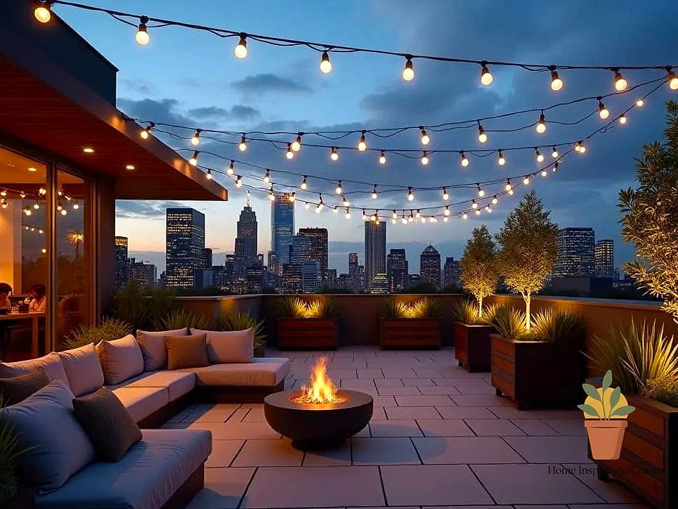Fire and Light Combined with Tabletop Lanterns