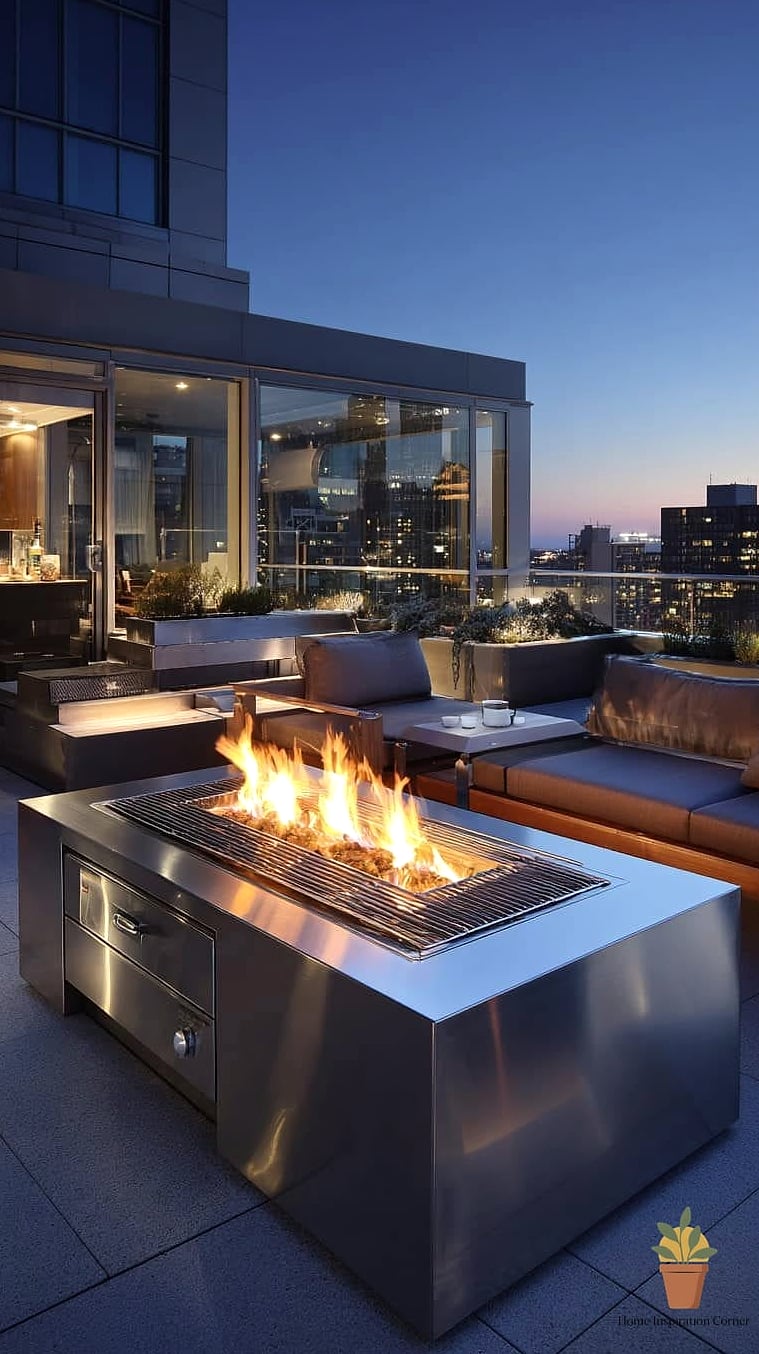 The Fire Pit and Grill Combo