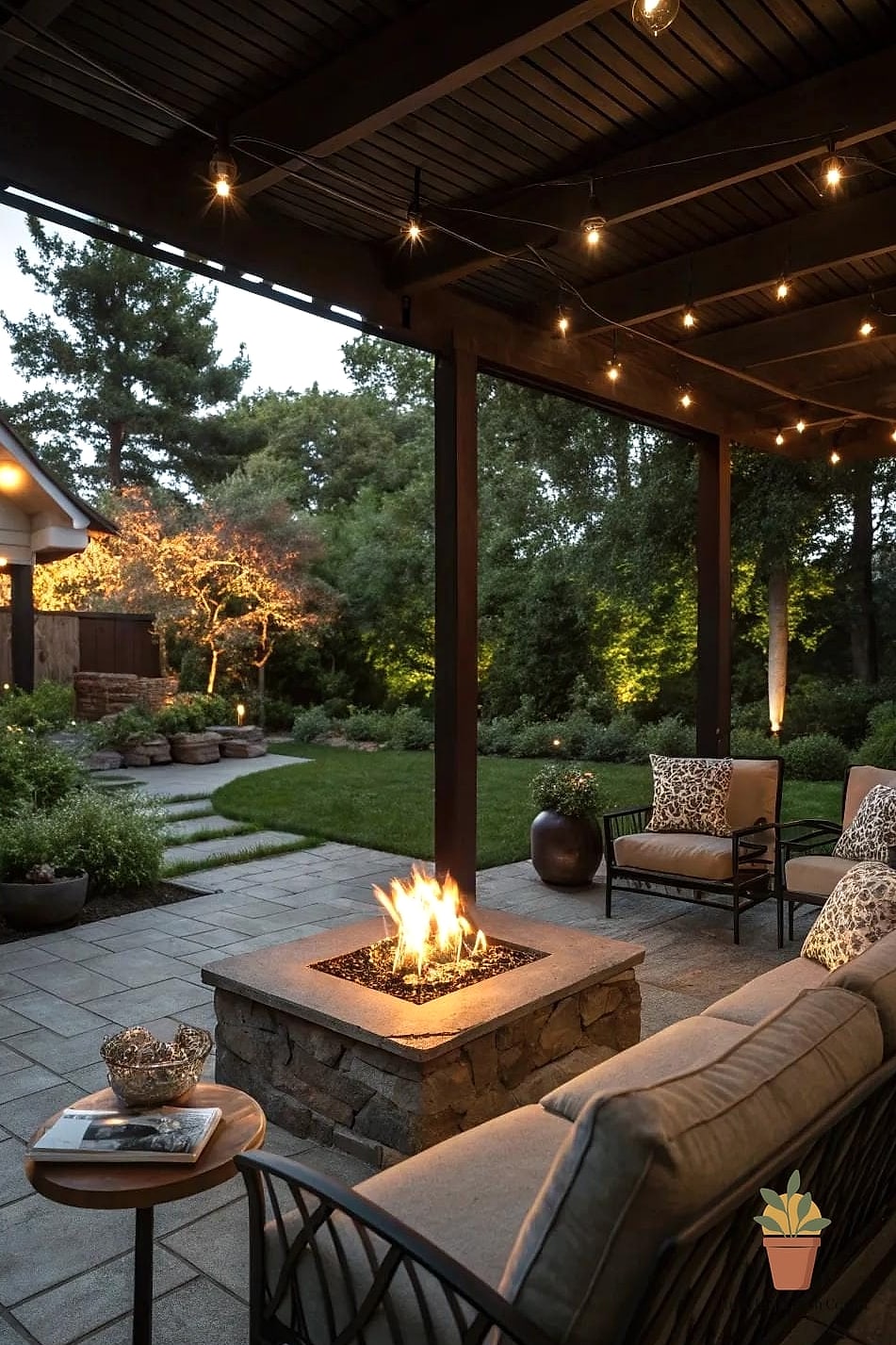 22 Patio Decor Ideas That Will Transform Your Space 7 Fire Pit Centerpiece