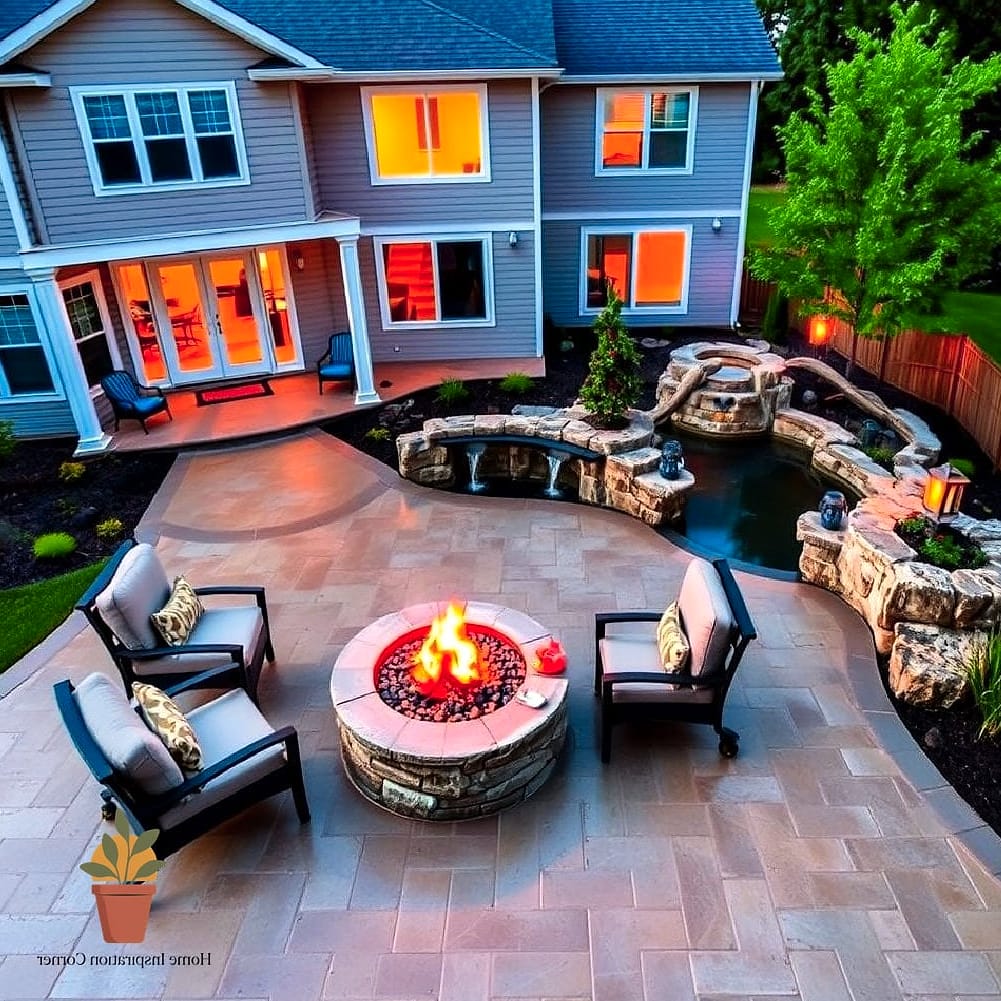 25 Stunning Patio Extension Ideas Ideas for Every Budget 8 Fire Pit Lounge Area
