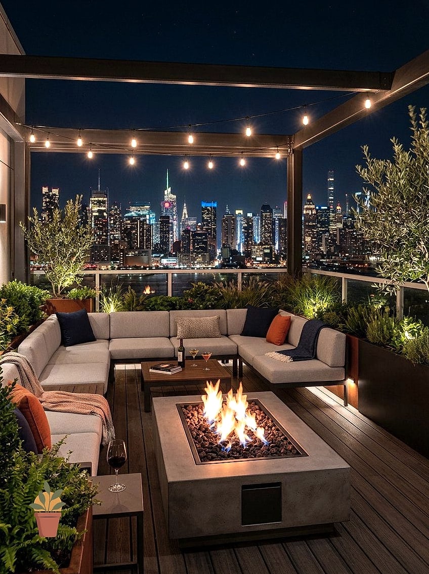 Fire Pit or Fire Table Centerpiece