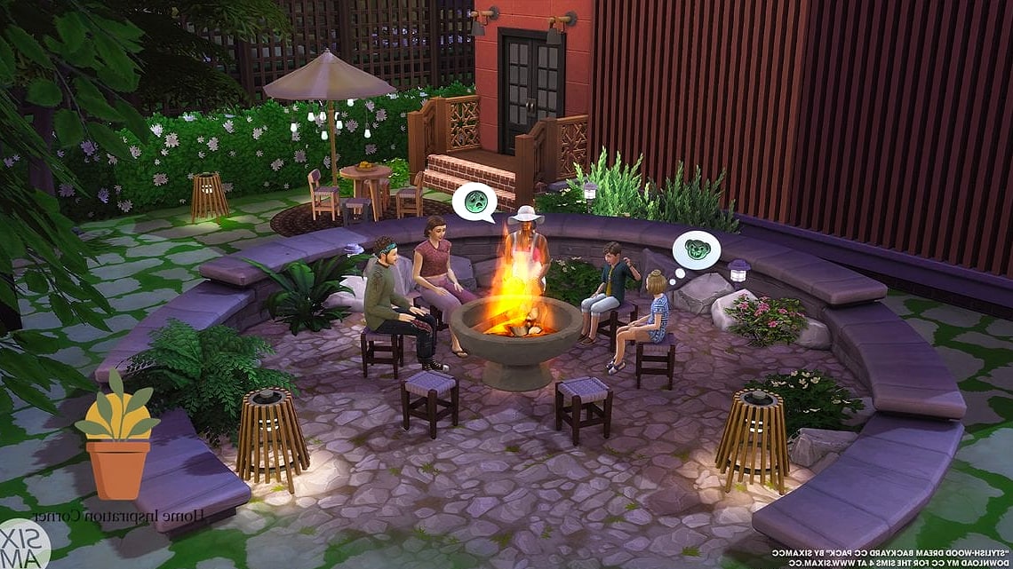 27 Sims 4 Backyard Ideas Designs That Maximize Style and Function 26 Fire Pit Lounge with Sectional Seating