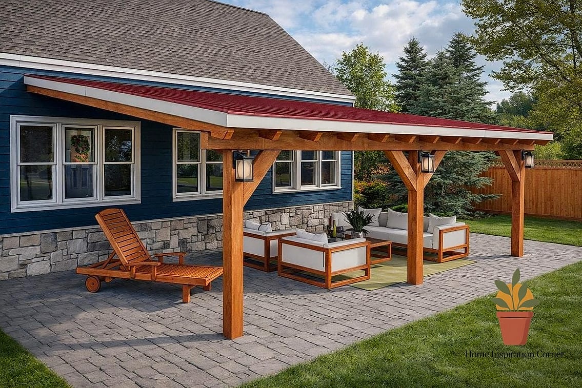 Flat Roof Patio Cover With Clean Lines
