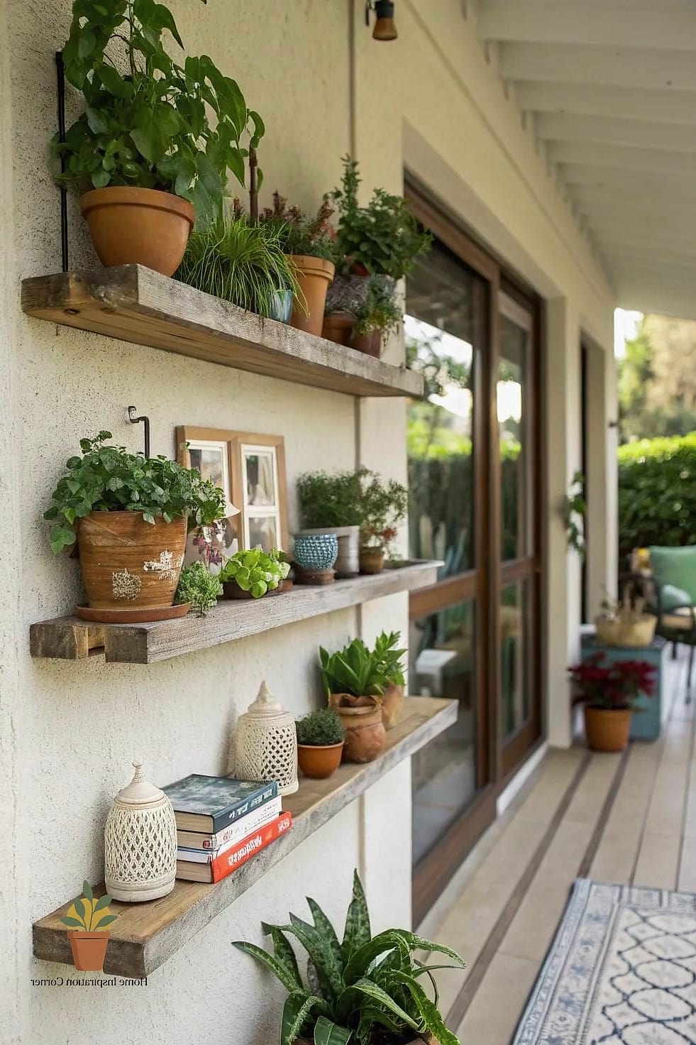 Floating Shelves for Cleaning Supplies
