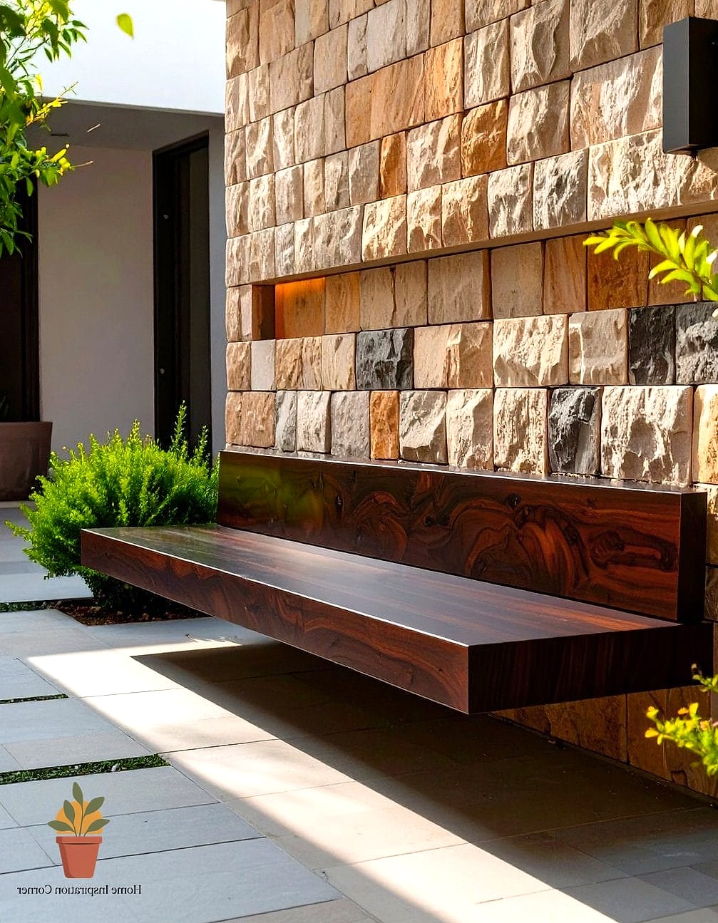 22 Diy Bench Outdoor Ideas That Are Both Stylish and Practical 11 Floating Wall-Mounted Bench