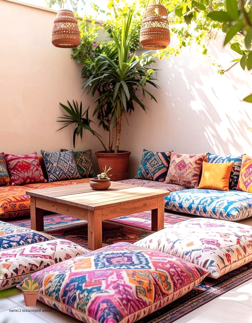 Floor Cushions and Poufs