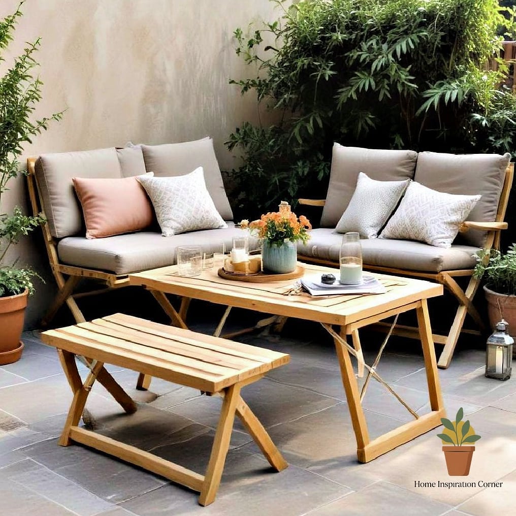 17 Small Patio Ideas Designs That Maximize Style and Function 17 Foldable Furniture for Flexibility
