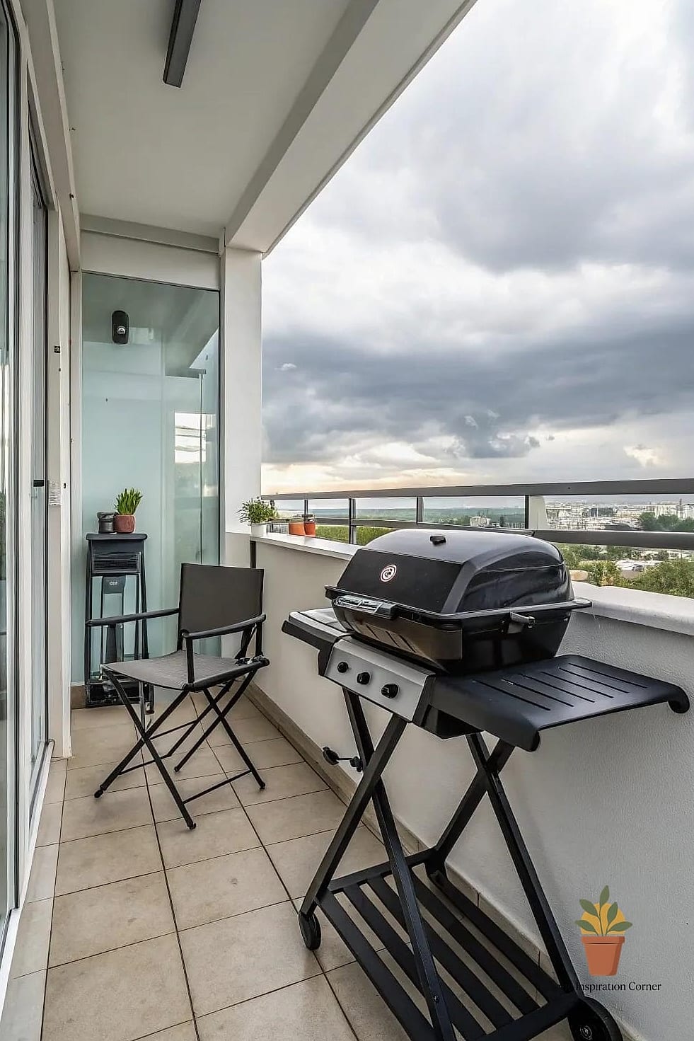 Foldable Grill Cart Setup