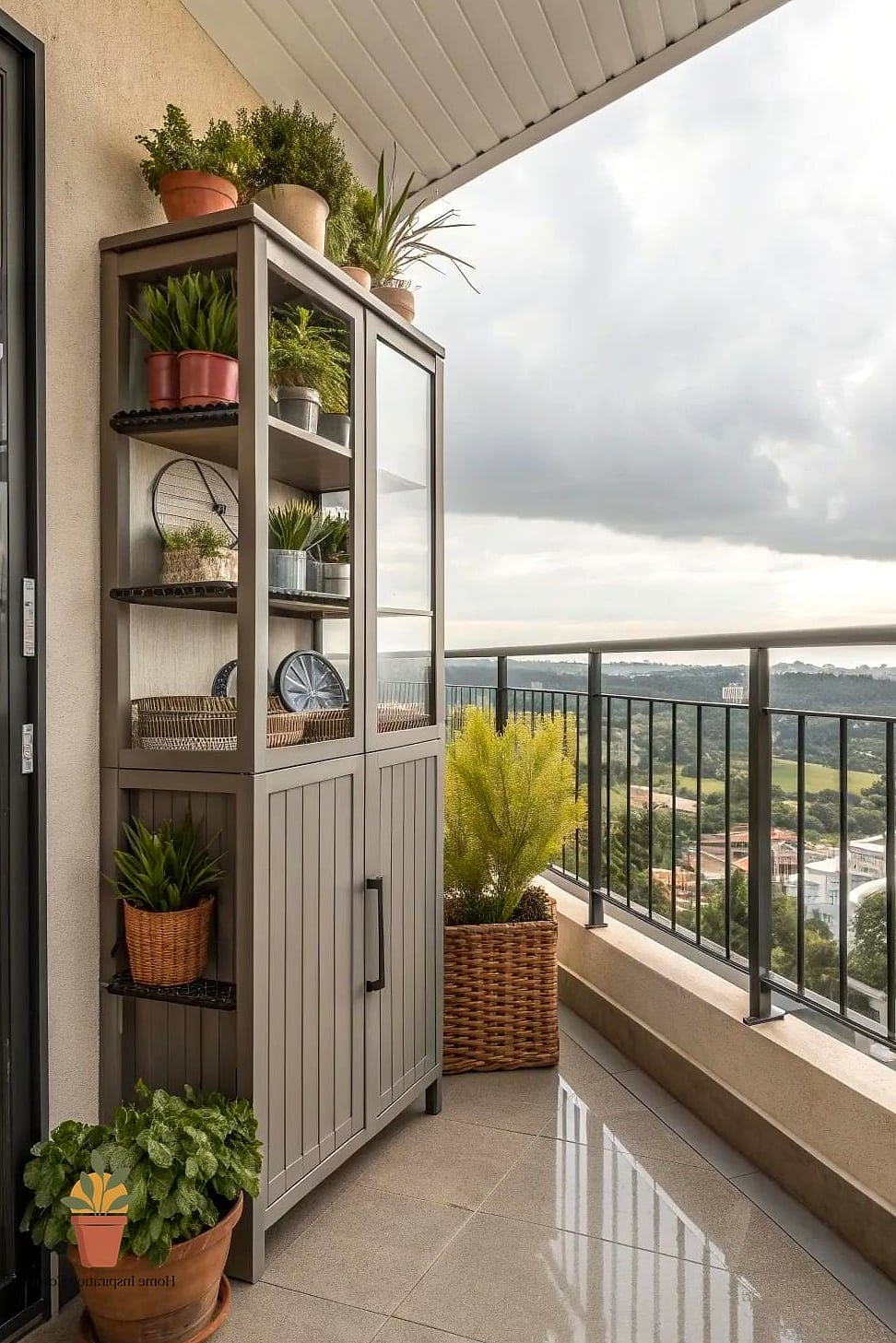 11 Creative Balcony Storage Ideas Ideas You Haven't Seen Before 3 A Fold-Down Wall Cabinet