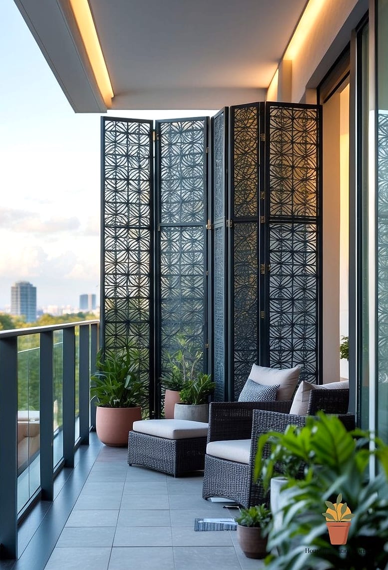 A Folding Privacy Screen