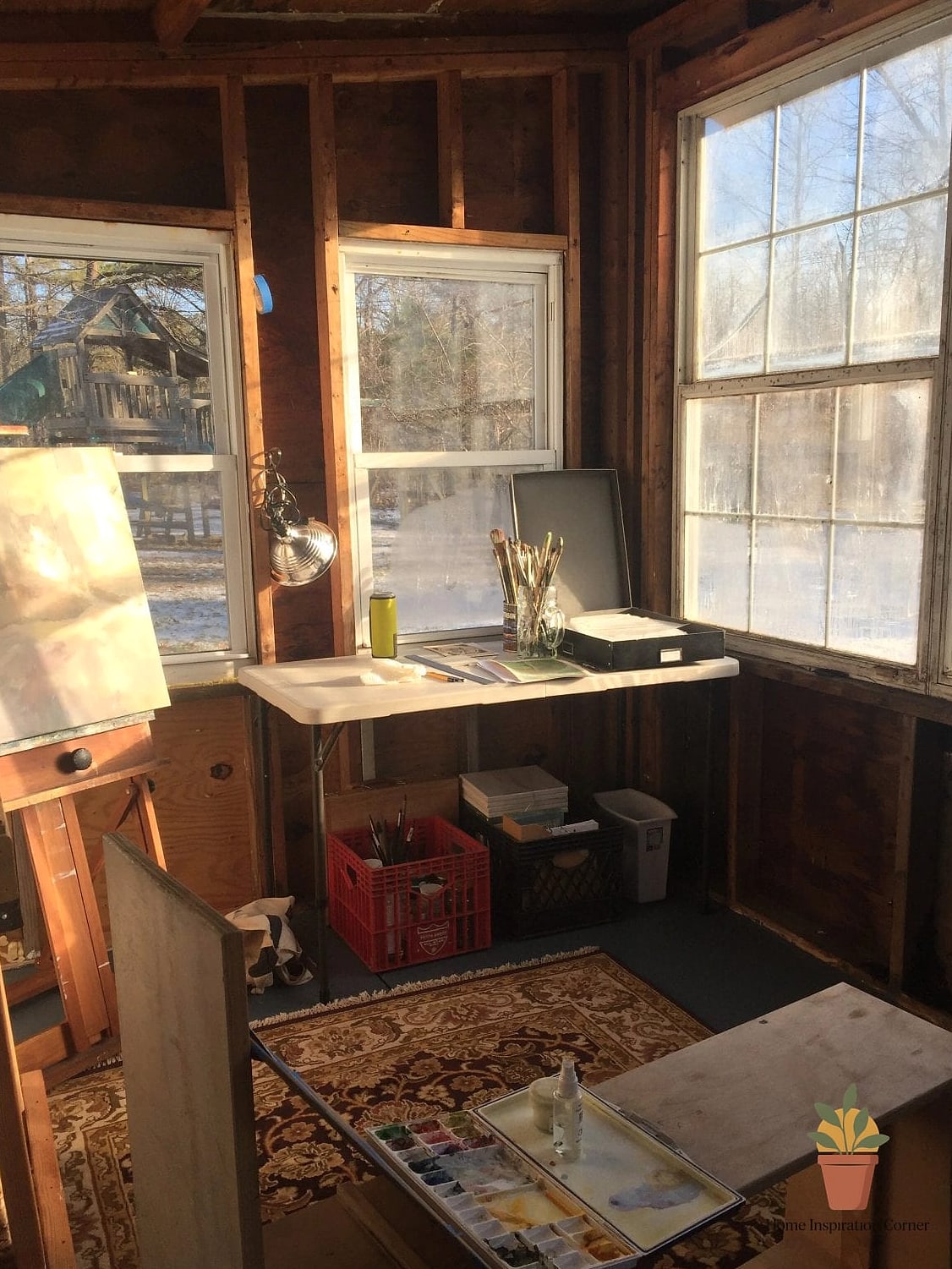 The Forgotten Shed Turned Bright Studio