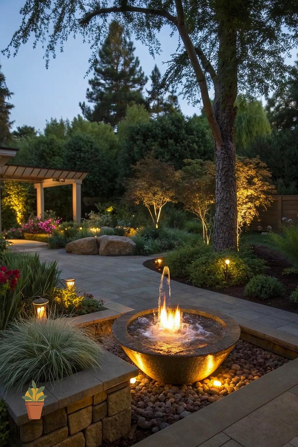 Fountain and Fire Pit Combinations