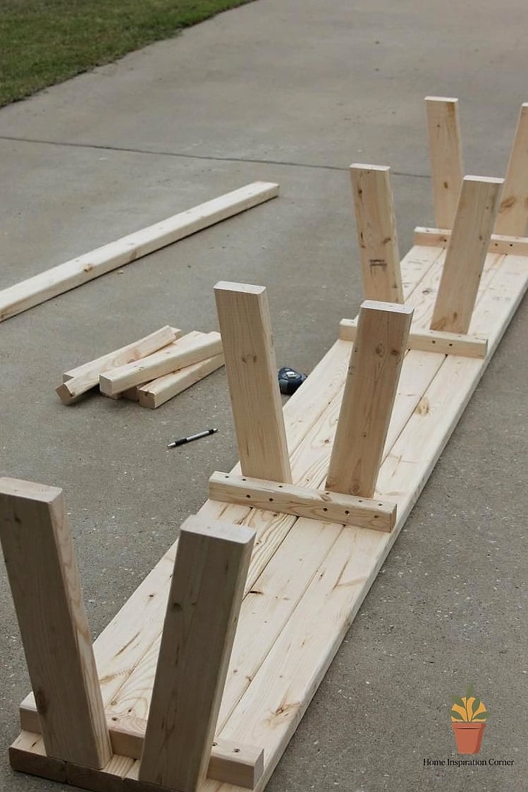 22 Diy Bench Outdoor Ideas That Are Both Stylish and Practical 12 X-Frame Farmhouse Bench