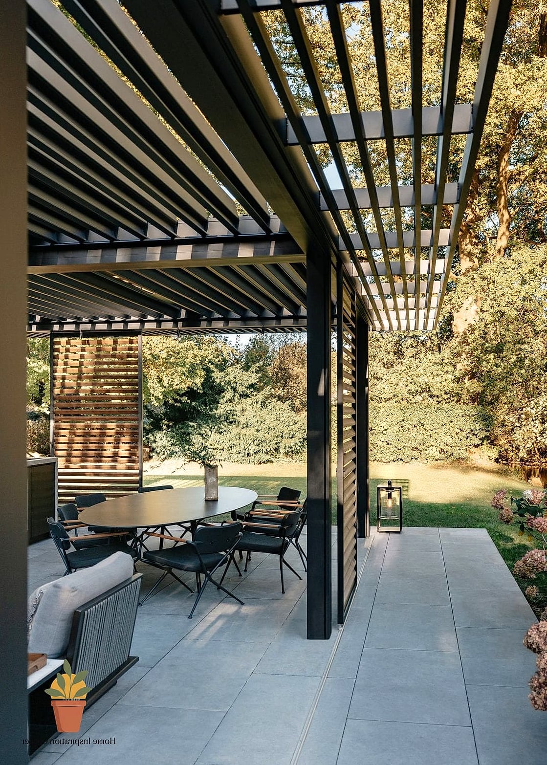 Frame the Structure With Greenery