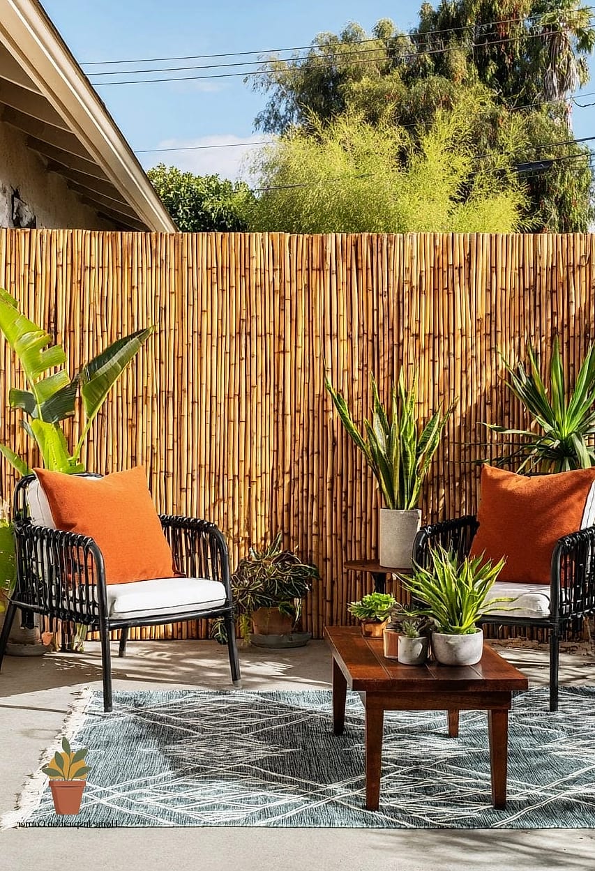 A Freestanding Privacy Screen