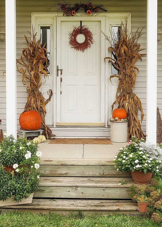 23 Outdoor Fall Decor Ideas Designs That Maximize Style and Function 11 A Front Door Color Refresh in a Warm Tone
