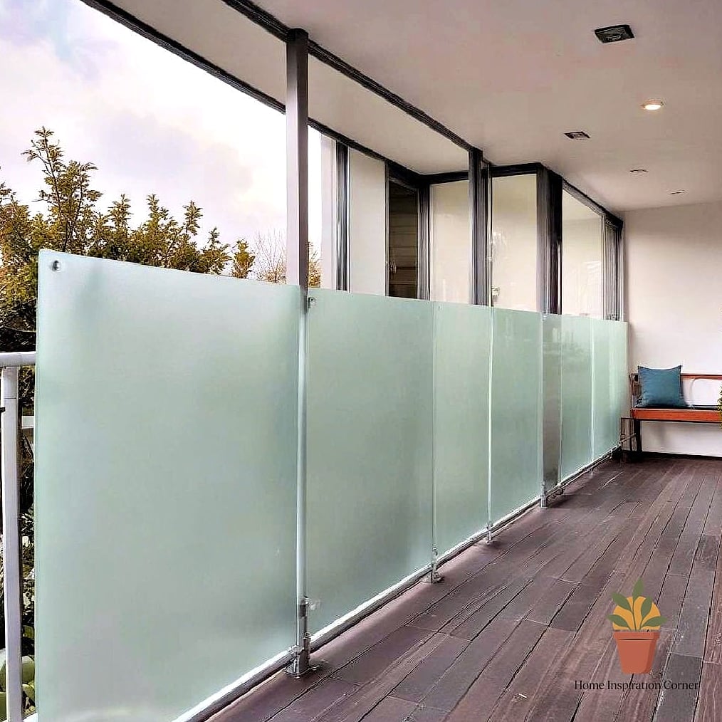 Frosted Glass for Extra Privacy