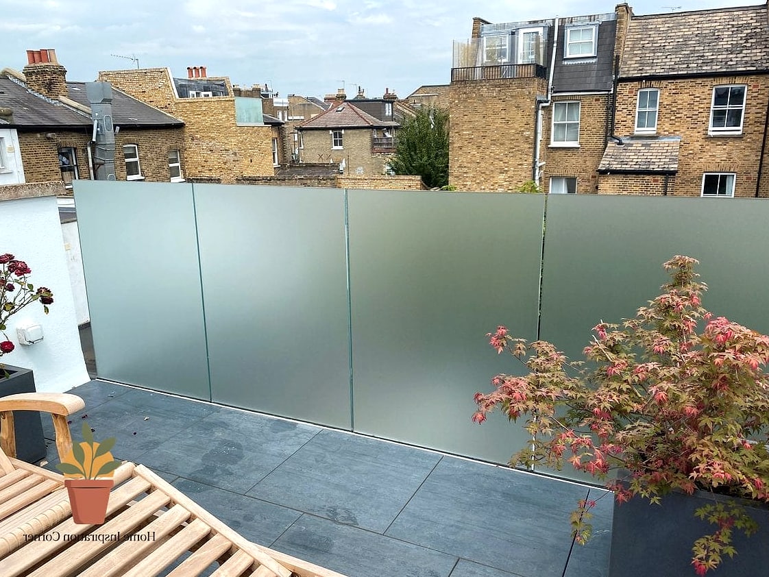Frosted Privacy Film for Glass Railings