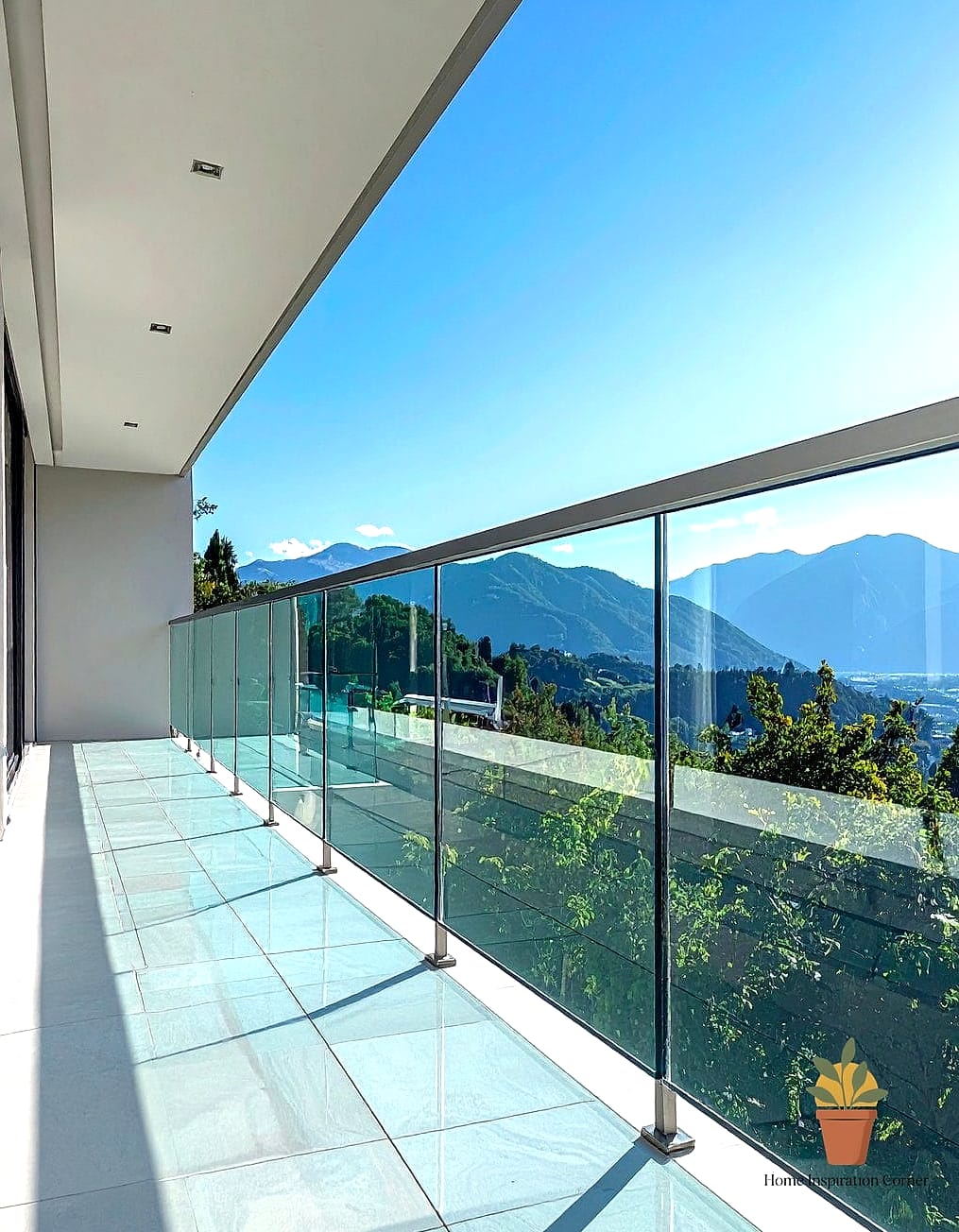Full-Height Glass Wall Balcony for Apartments