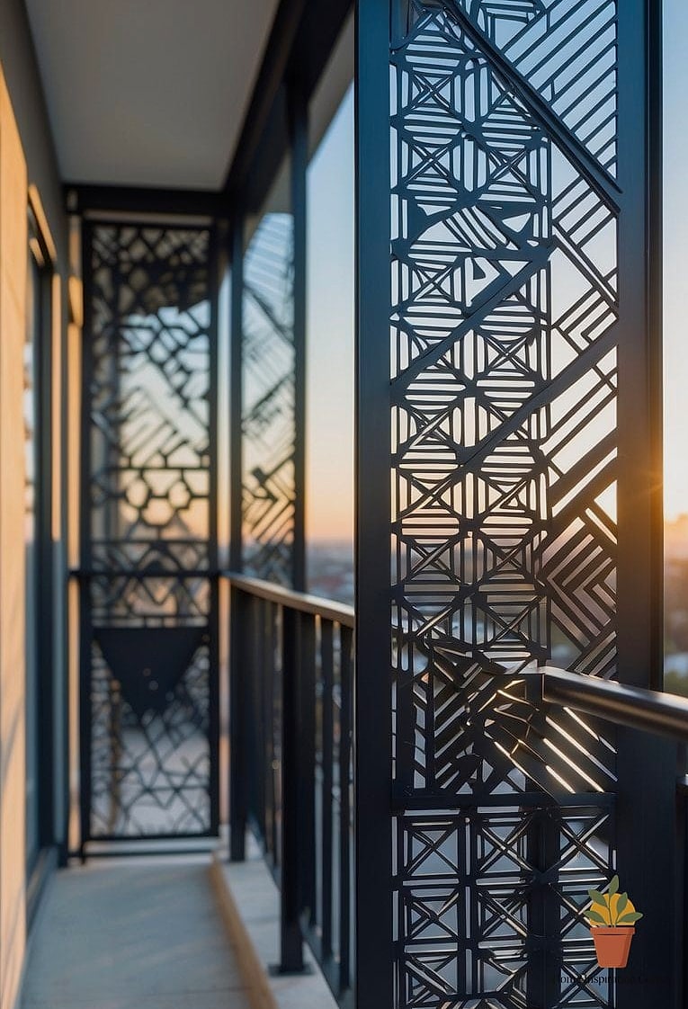 Geometric Iron Panel Inserts