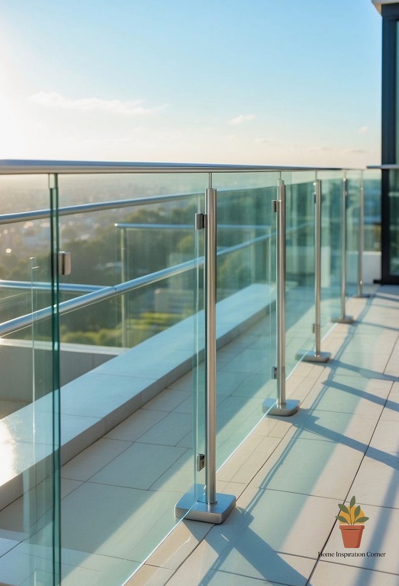 Glass Block Railing