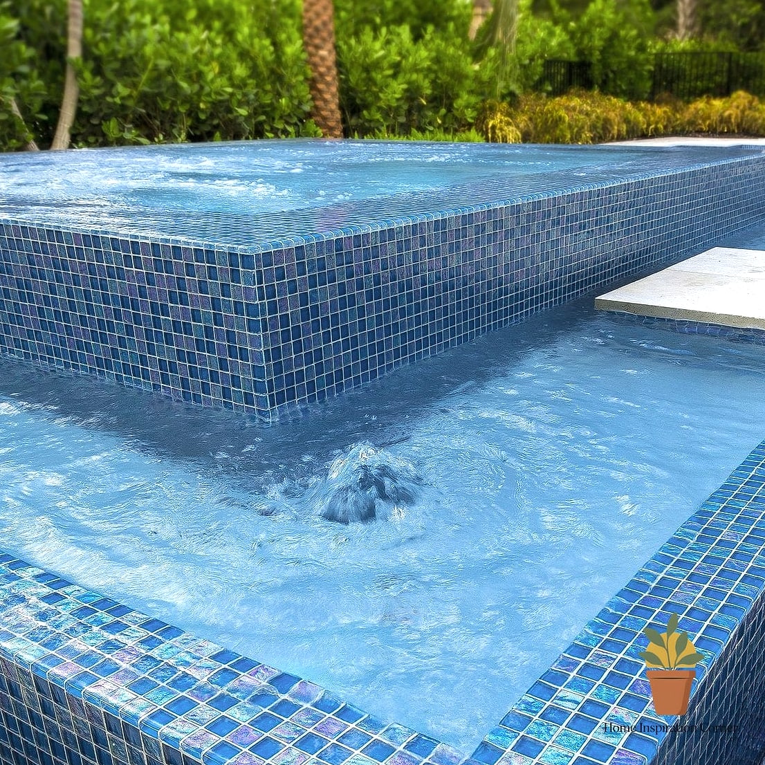 Glass Mosaic Tile for That Shimmering Water Effect