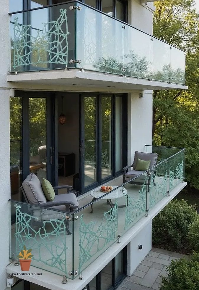 Glass Panel Balcony Fence