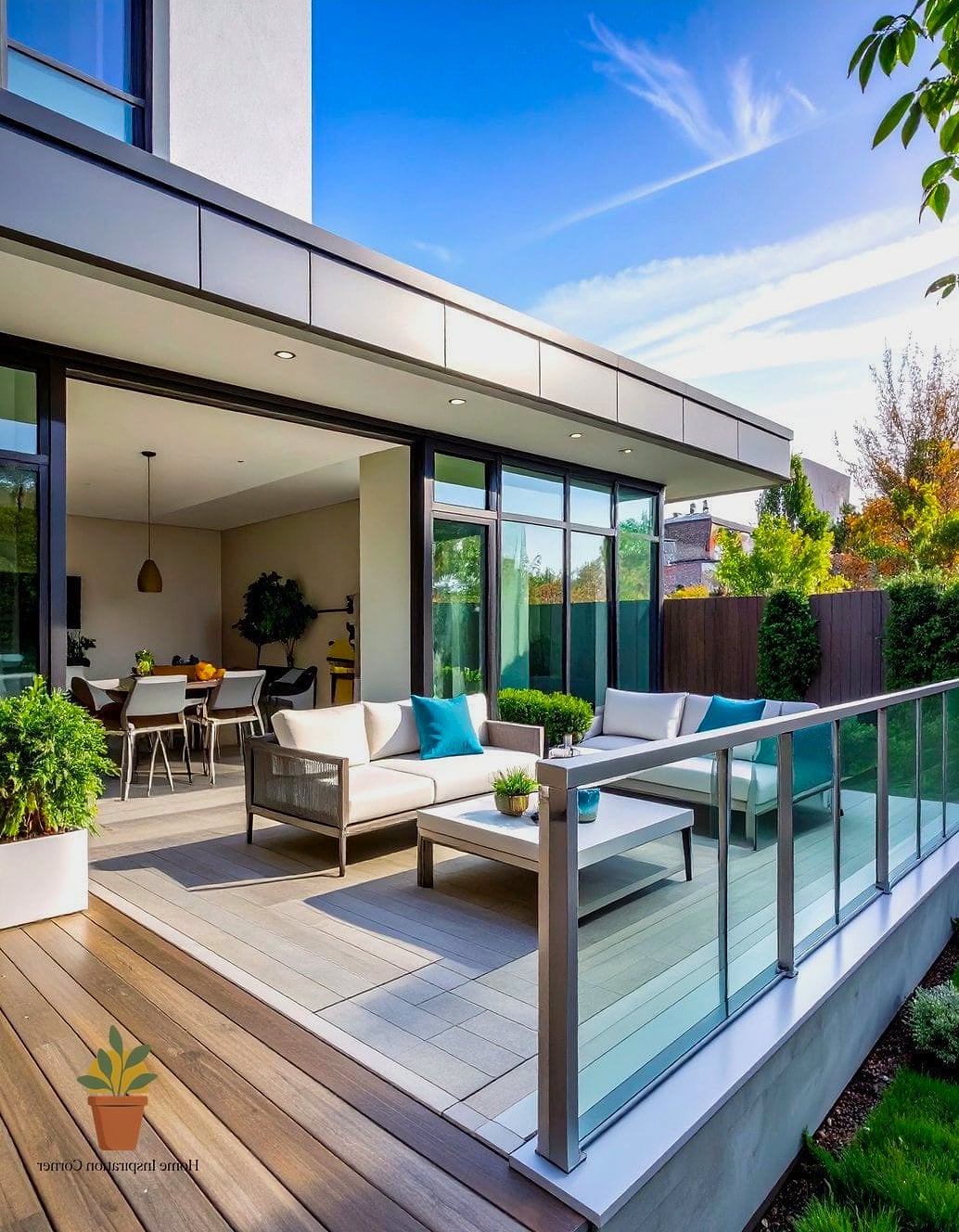 15 Creative Patio Railing Ideas Ideas You Haven't Seen Before 5 Glass Panel Railing