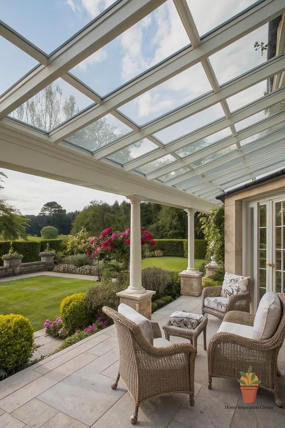 Glass Roof Patio Cover