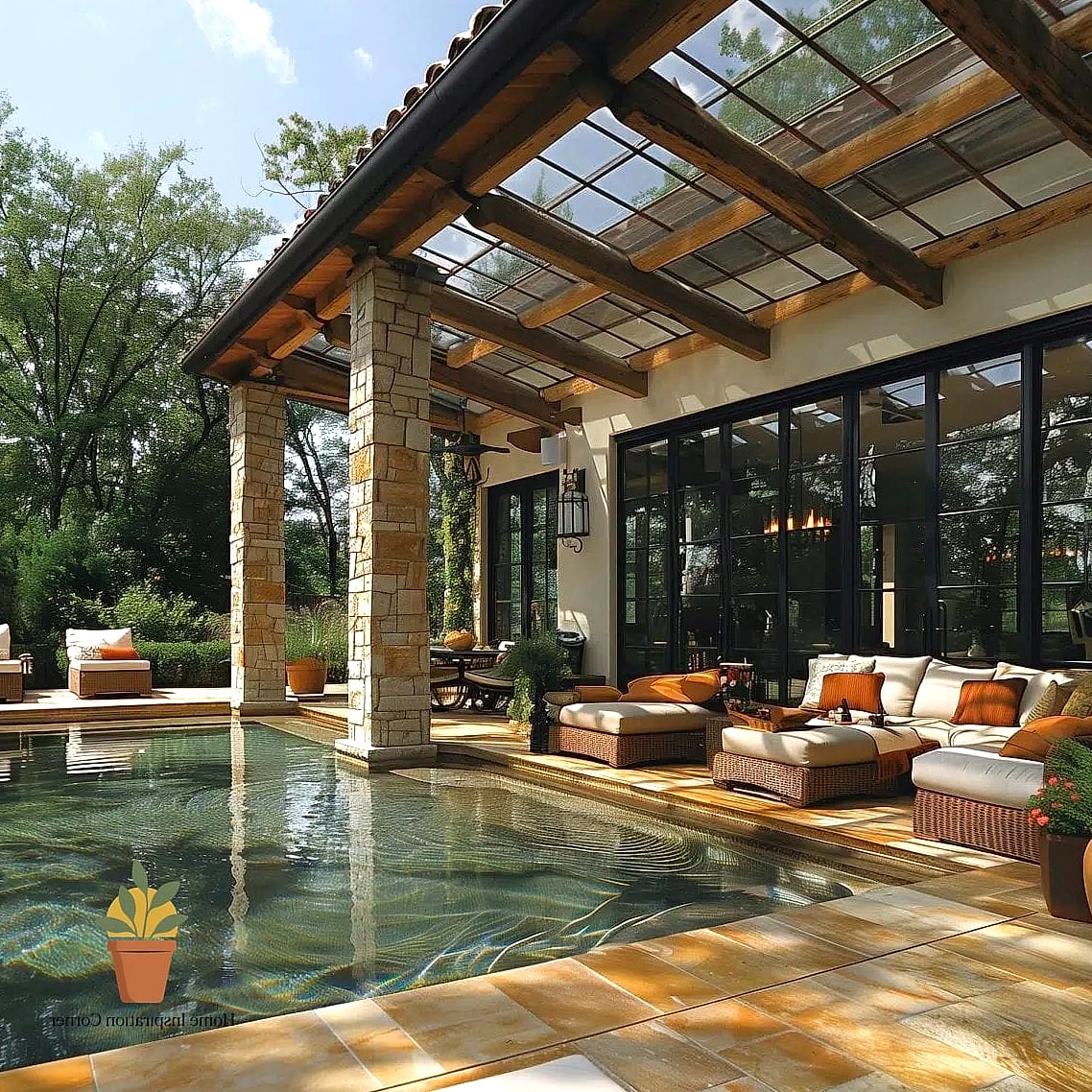 Glass Roof Patio Cover