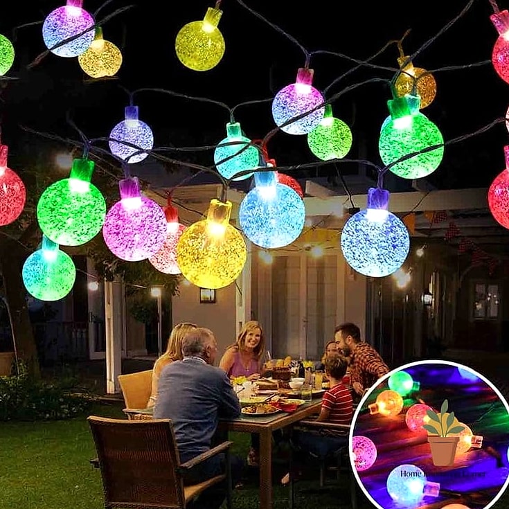 Globe String Lights for a Bistro Feel