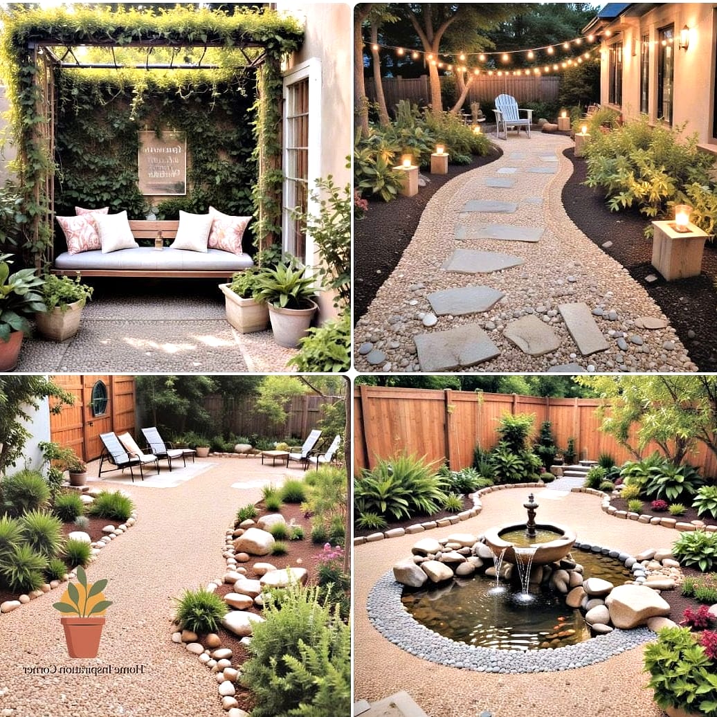 A Gravel or Paver Patio with a Rug