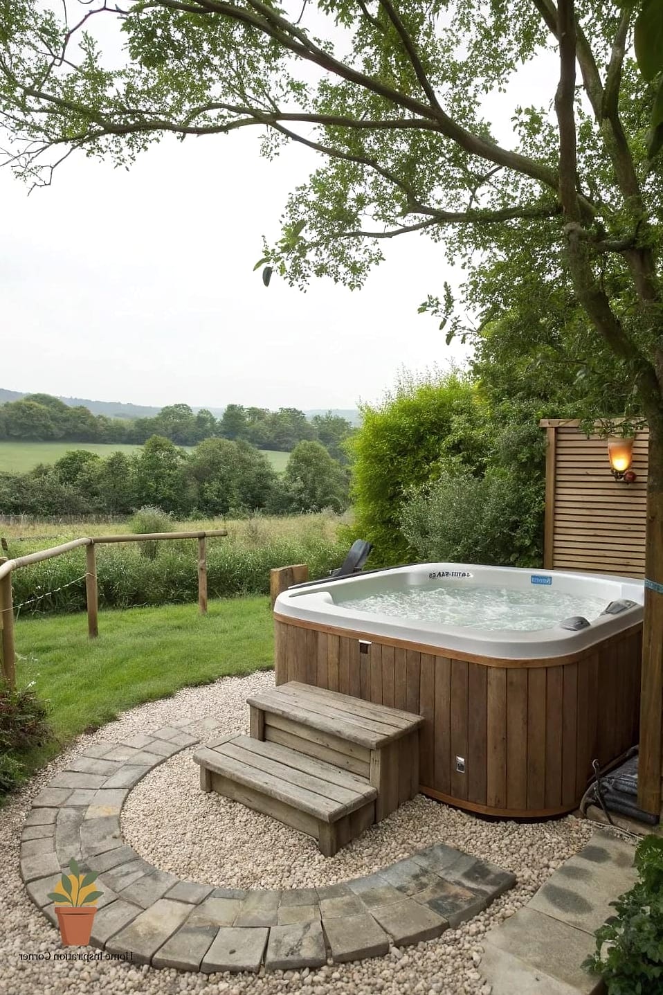 10 Hot Tub Backyard Concepts That Are Actually Achievable on a Budget 5 Gravel and Paver Combo Patio