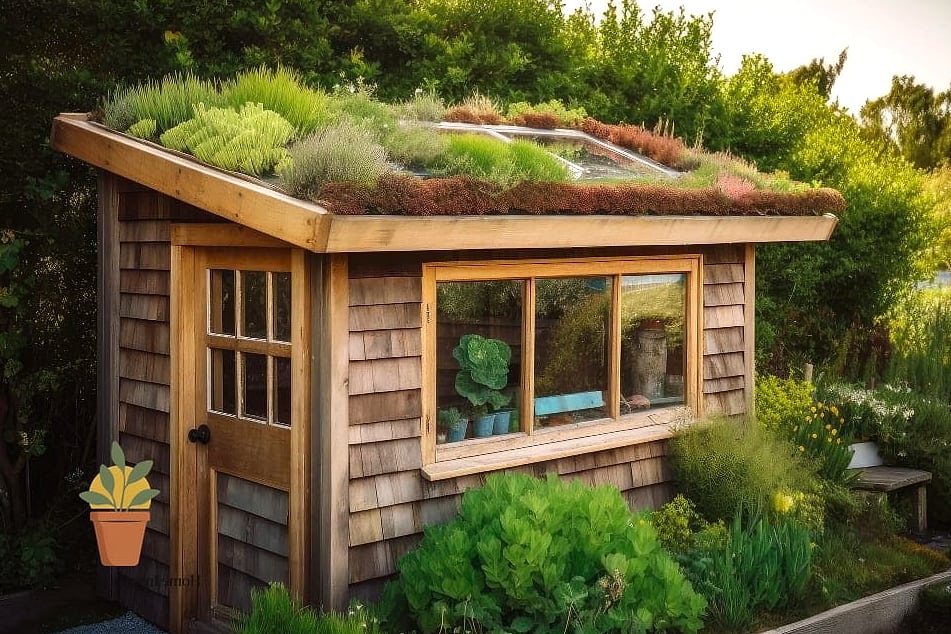 A Green Roof or Living Roof Accent