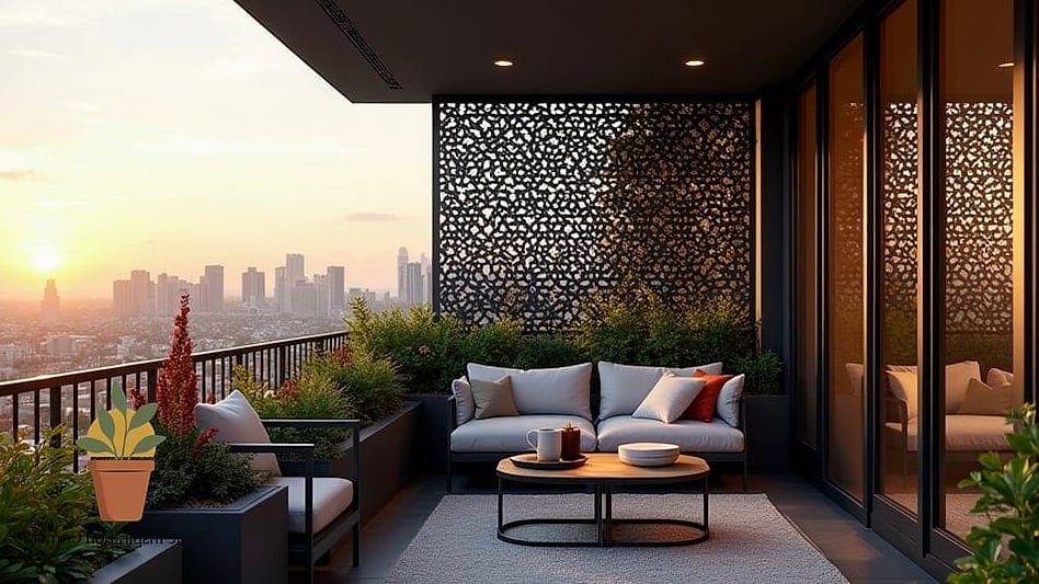 Grill Nook with Retractable Awning