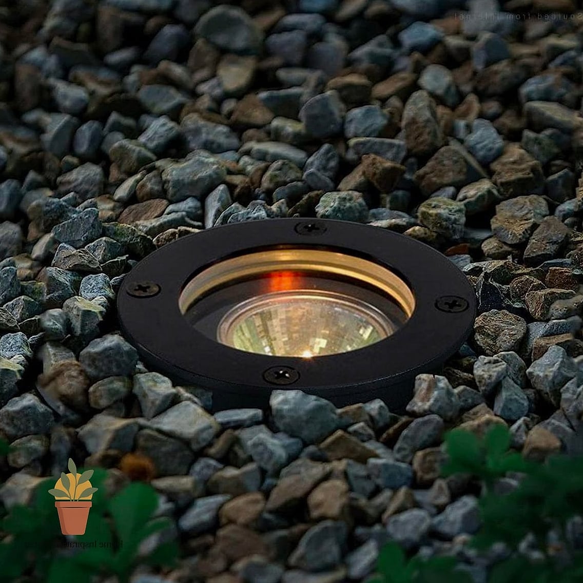In-Ground Well Lights Along a Walkway