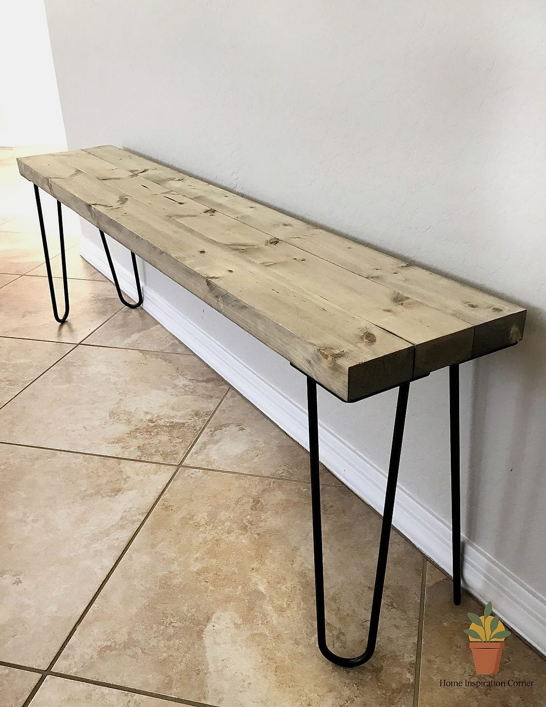 22 Diy Bench Outdoor Ideas That Are Both Stylish and Practical 9 Hairpin Leg Modern Bench